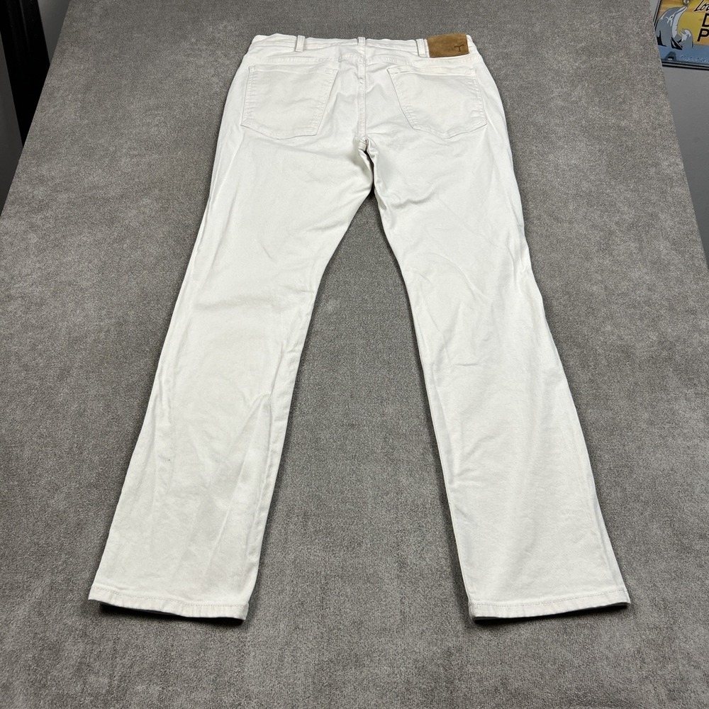 Tecovas Everyday Standard Jeans Mens 33x32 Ivory Twill Tan Western Pants Stretch - Picture 6 of 12
